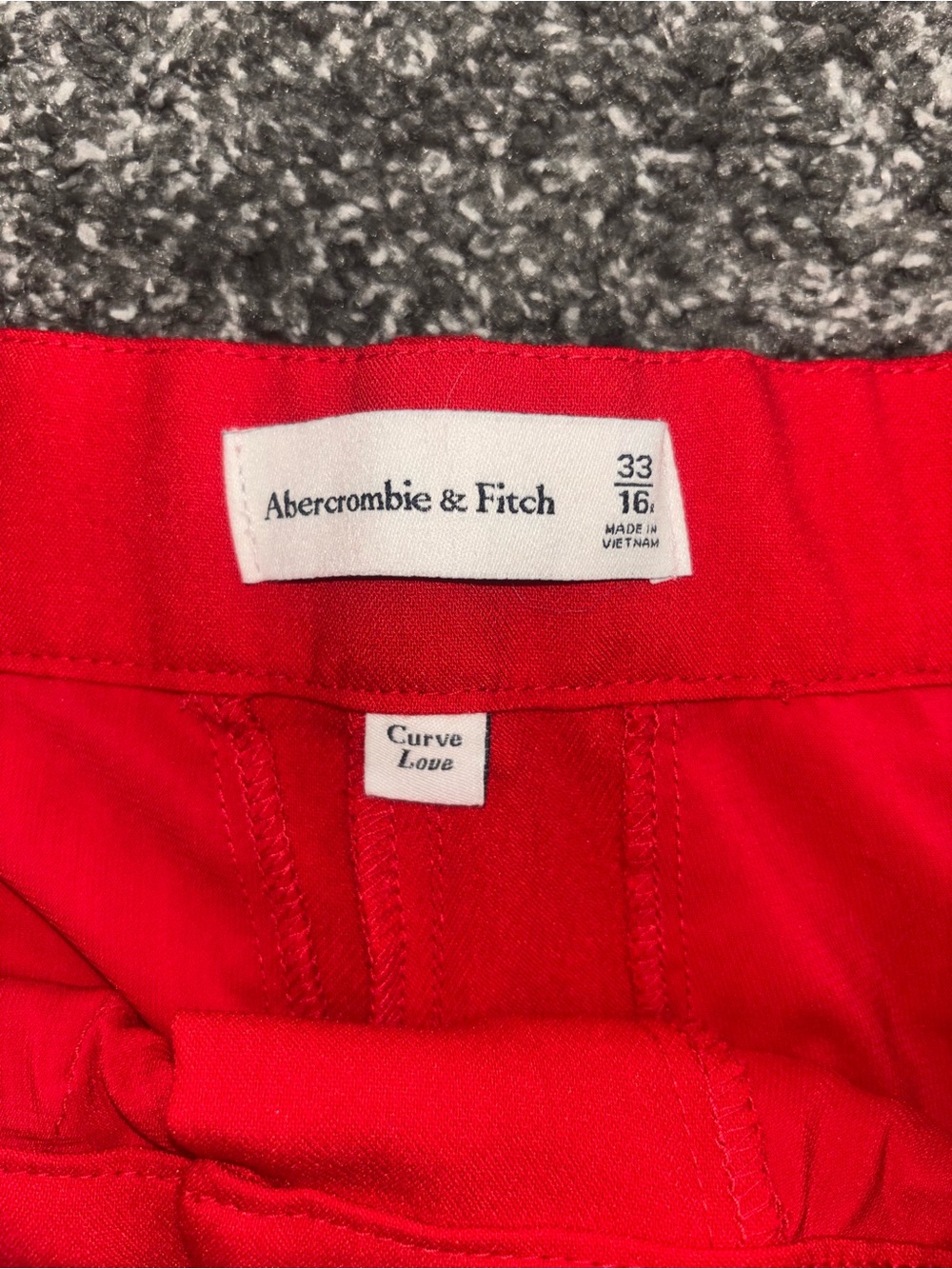 Abercrombie & Fitch Red Wide-Leg Dress Pants - Picture 5 of 6